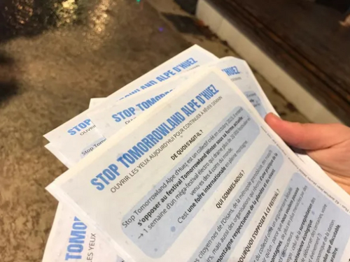 Distribution de flyers à Grenoble (vendredi 8 décembre)