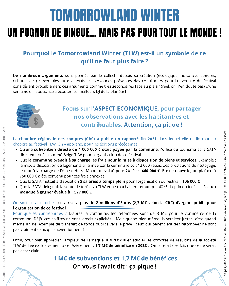 Tract sur l'aspect économique du TL Winter - Recto